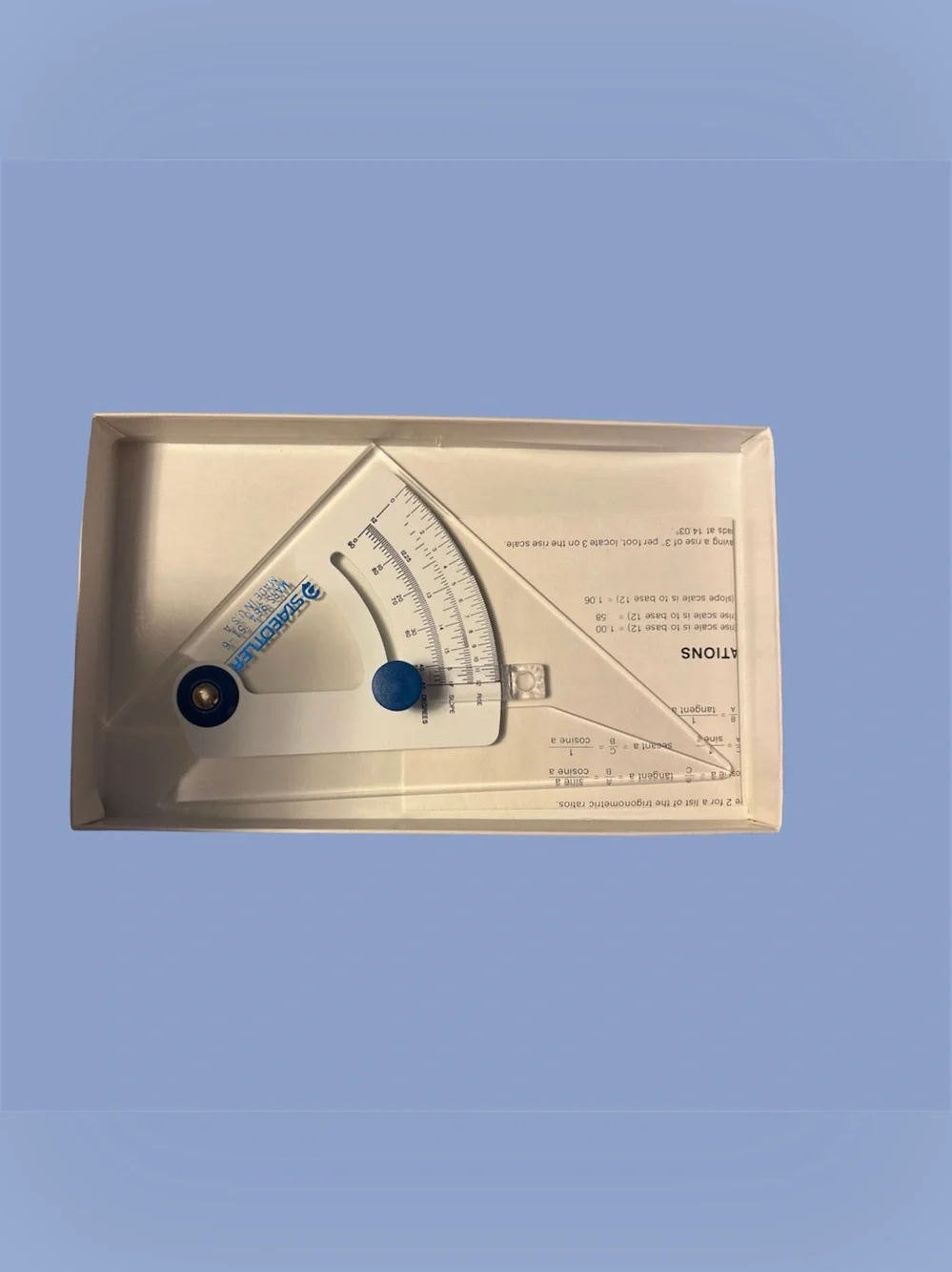 Staedtler 6” Adjustable Triangle With Slope & RIse Mars 964 51-6